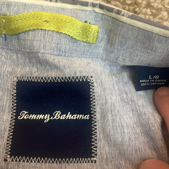 Tommy Bahama Men’s Multicolored Striped Long Sleeve Button Down Shirt - Picture 5 of 5